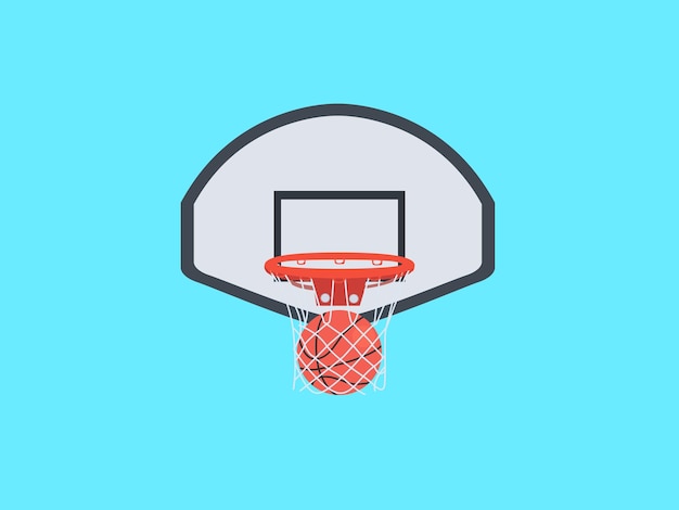Vecteur graphique de réseau de basket-ball vectoriel simple