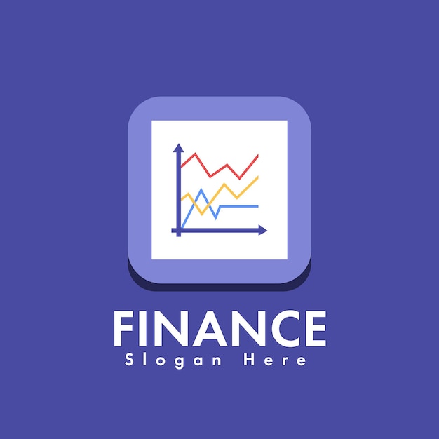 Graphique simple Financement et investissement Vecteur de concept de conception de logo Designs de logo de finance moderne