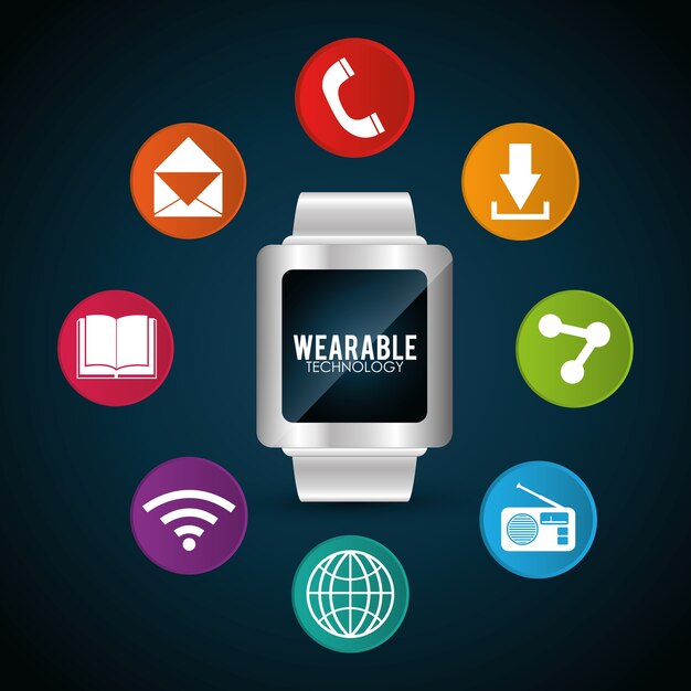 Graphique de la technologie portable