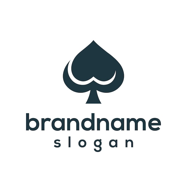 Graphique vectoriel de création de logo ace simple