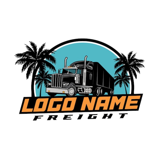 Graphique Vectoriel De Miami Vice Freight Transporter