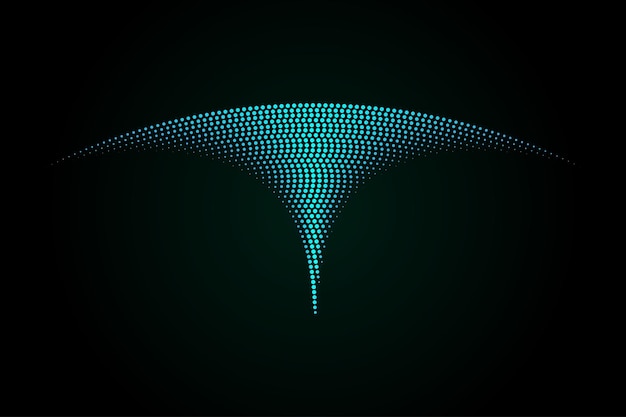 Les Graphiques Abstraits De La Lettre T Sont Composés De Particules 3d Avec Un Sens De La Technologie