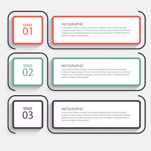 graphiques d'informations colorées