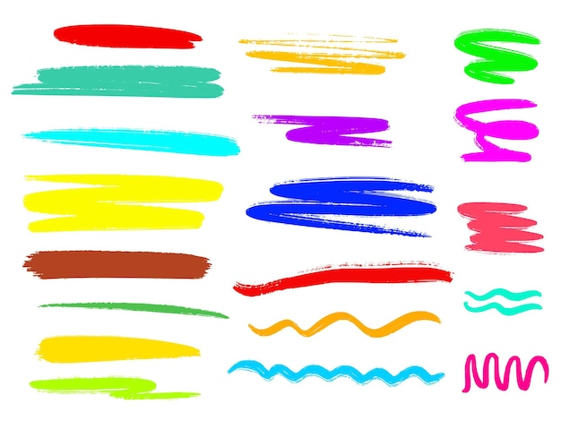 Graphiques vectoriels à bord de crayons multicolores