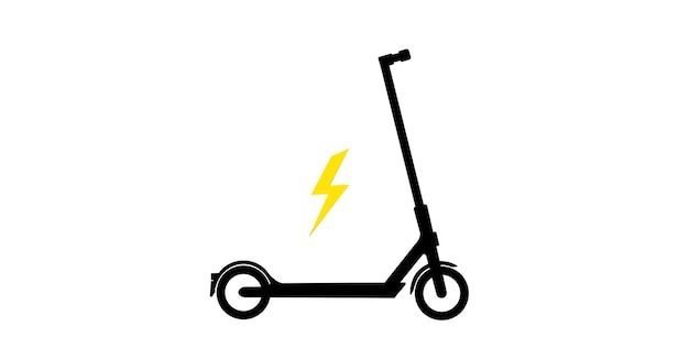 Vecteur graphiques vectoriels de signe de scooter électrique