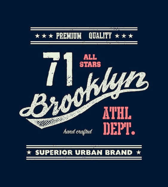 Graphisme T-shirt Vintage Brooklyn