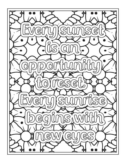 Gratitude Quotes Page de livre de coloriage pour adulte