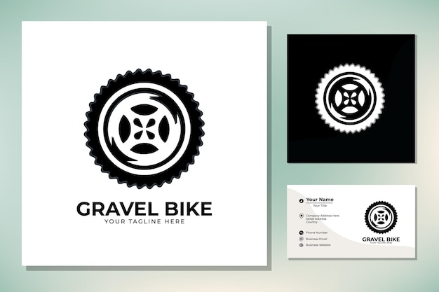 Gravier Vélo Silhouette Vélo Icône Création Logo