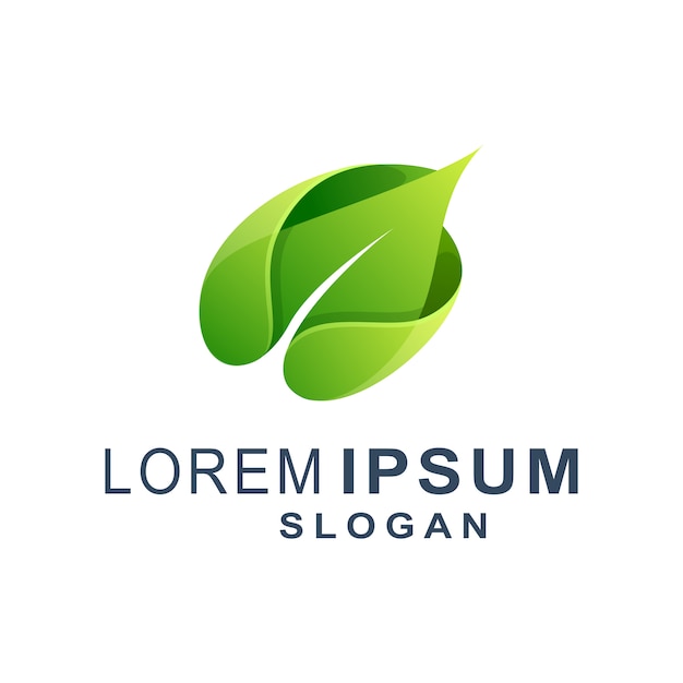 Green Leaf Modern Logo