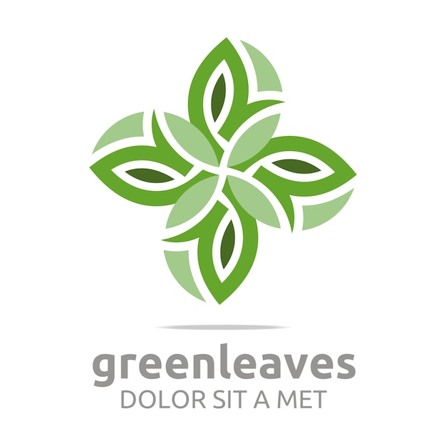 Vecteur green leaves asset design