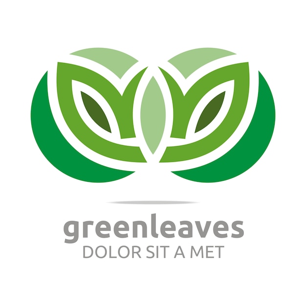 Vecteur green leaves asset design