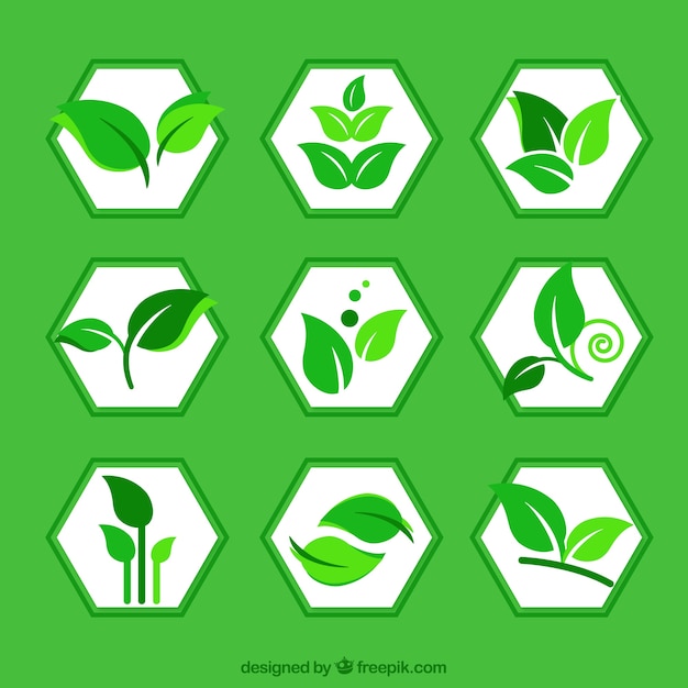 Green Leaves Logos