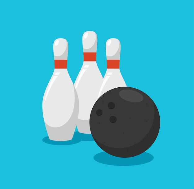 Grève De Bowling Illustration Vectorielle Isolée