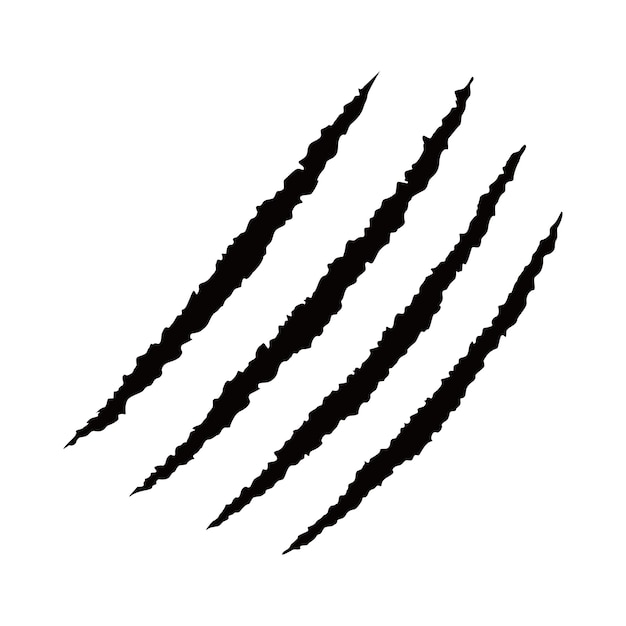 Griffes rayures icône design griffe signe et symbole