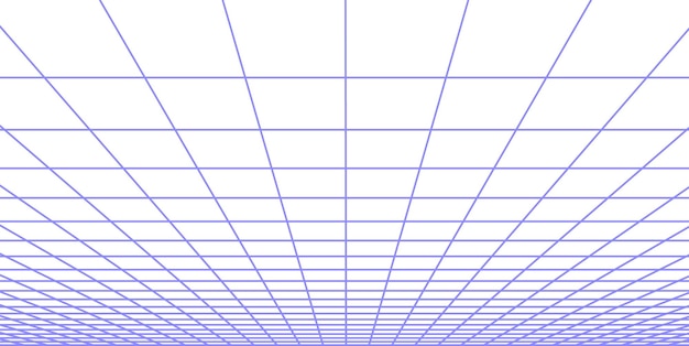 Grille Carrée En Perspective Surface Du Cadre Métallique De La Ligne De Plafond Illustration Vectorielle