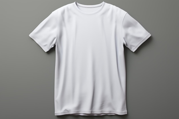 Vecteur un gros plan d'un t-shirt blanc blanc avec éclairage de studio