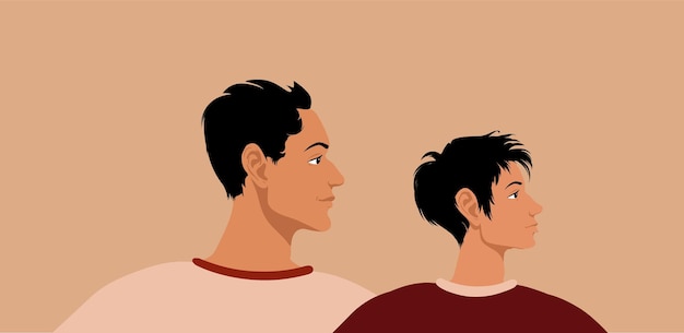 Groupe de personnages masculins et féminins divers
