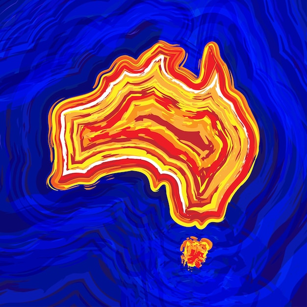 Grunge Australie Continent