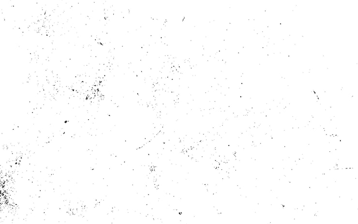 Vecteur grunge demi-ton gradient arrière-plan noir en détresse texture foncée texture granuleuse sur recouvrement de poussière blanche texturée particules de bruit de grain illustration graphique vectorielle de style anime ou manga rouillée