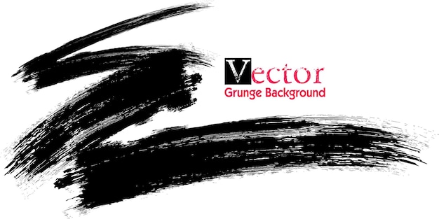 Grunge Paint Roller Pinceau Vectoriel Stroke Bannière En Détresse Pinceau De Peinture Isolé à Rayures Noires