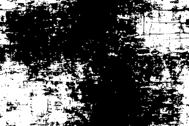 grungy rugueux patiné en détresse superposition texture noir et blanc