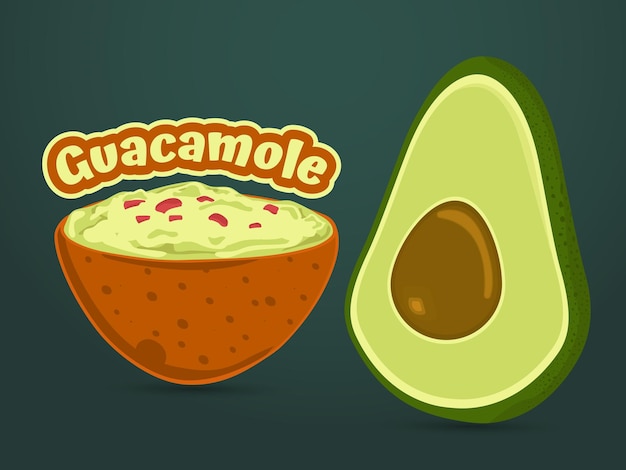 guacamole de sauce à l'avocat mexicain Latinamericanfood