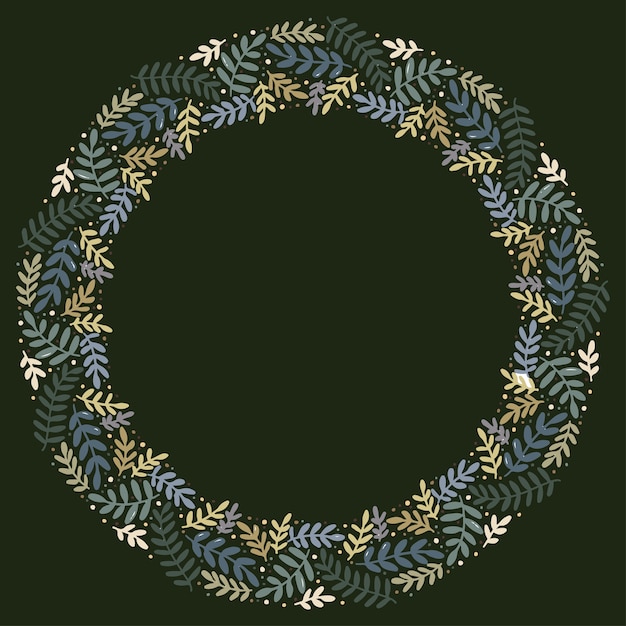 Guirlande De Noël Design Vector.