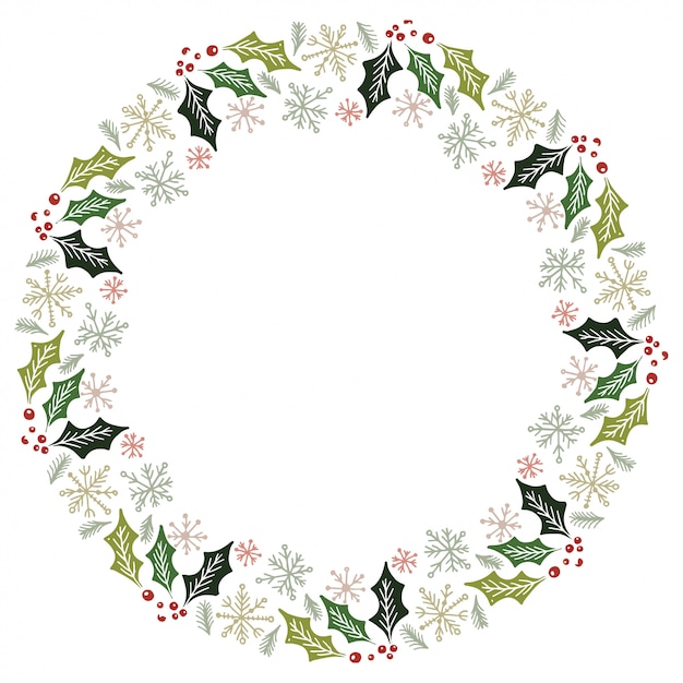 Guirlande de Noël Design Vector.