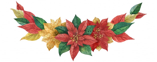 Guirlande Poinsettia De Noël