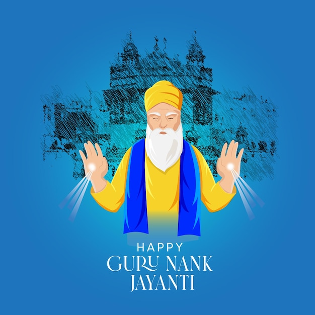 Vecteur guru nanak jayanti vecteur créatif