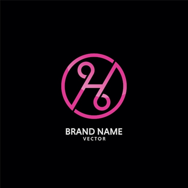 H Monogramme Logo Design