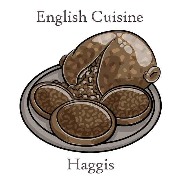 Haggis fraîchement cuisinés closeup nourriture tradition écossaise