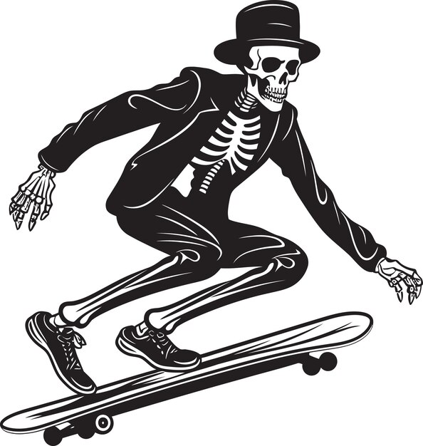 Les Halfpipes Hantées, Le Creuset Du Skateboard Squelettique, La Fête De La Cour Des Os, La Célébration Ultime.