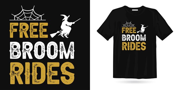 Halloween Broom Ride Halloween T-shirt Design, Halloween Party T-shirt Design Et Happy Halloween