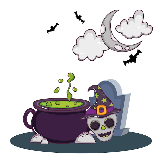 Halloween dessins animés mignons