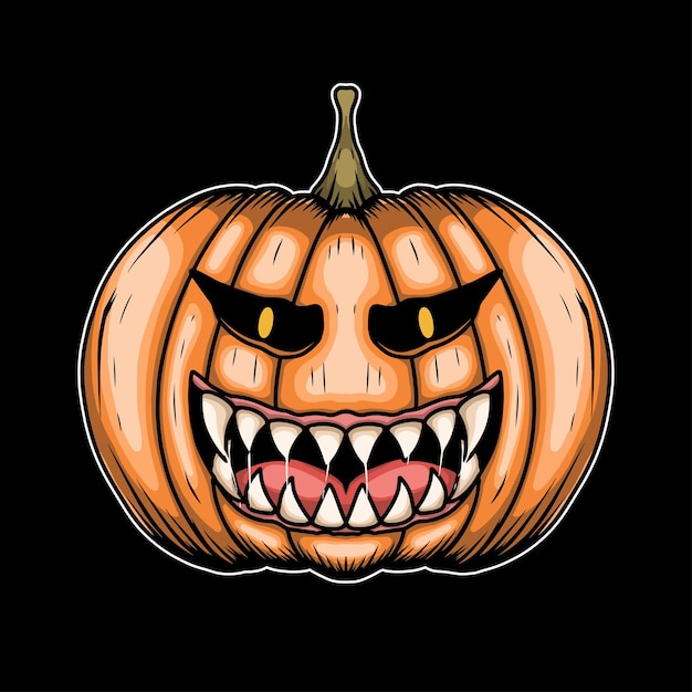 halloween effrayant citrouille jack o lanterne illustration