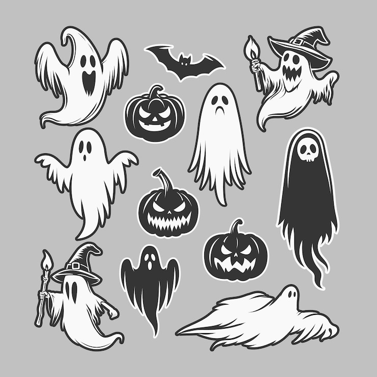 Vecteur halloween éléments vectoriels