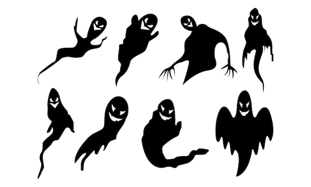 Halloween Ghost Graphic Creepy Clip Art Design