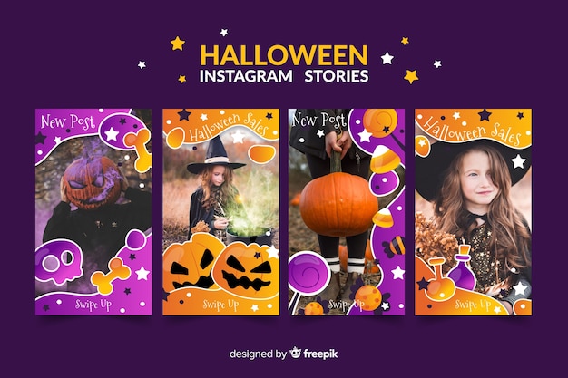 Halloween Instagram Histoires Collectio