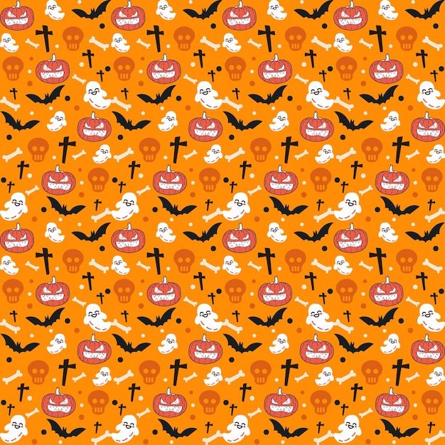 Vecteur halloween seamless patterns