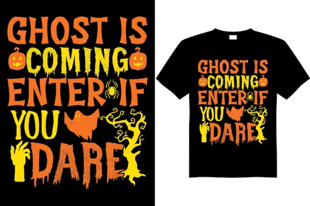 halloween t-shirt design fichier vectoriel spooky drôle horreur halloween tshirt design