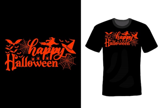 Halloween T Shirt Design Typographie Vintage