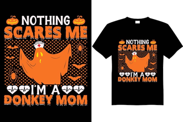 Halloween T Shirt Design Vecteur âne Maman Et Infirmière T Shirt