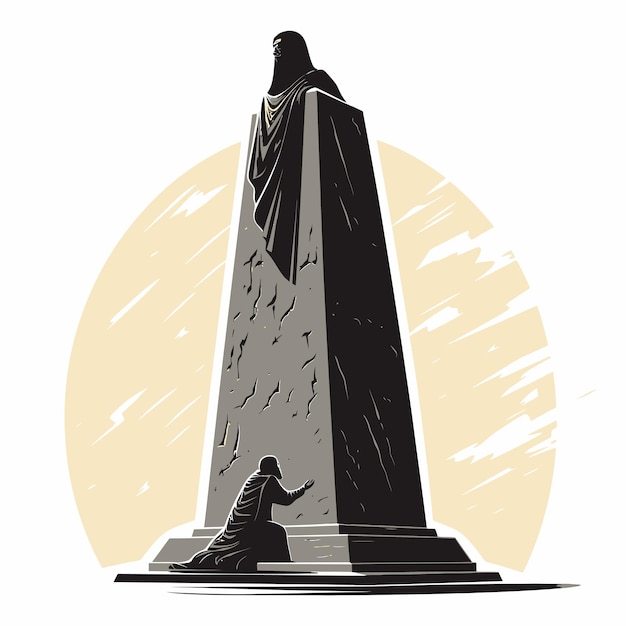 Vecteur hammurabis_obelisk_vector_illustré