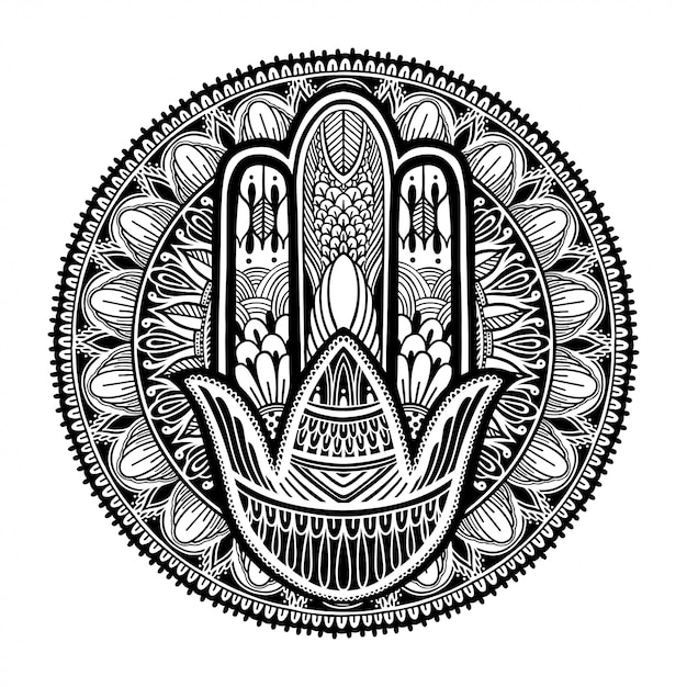 Hamsa Talisman Religion Asiatique.