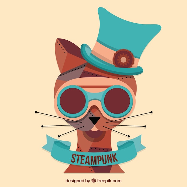 Hand Drawn Chat Steampunk