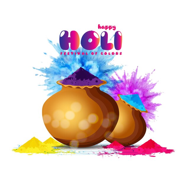 Happy Holi-abstract Illustration De Holi.