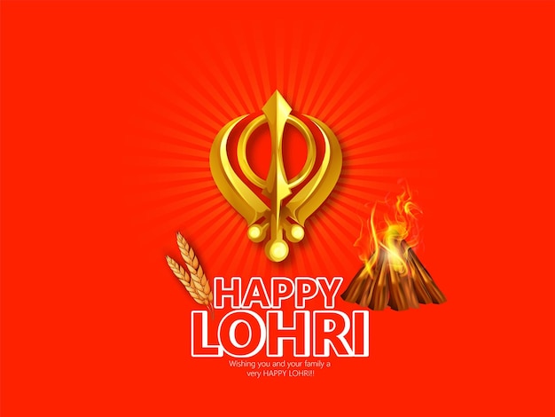 Happy Lohri Festival Of Punjab Fond De Vacances Pour Le Festival Punjabi