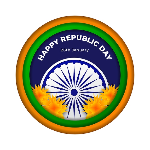 Happy Republic Day Indian 26 Janvier