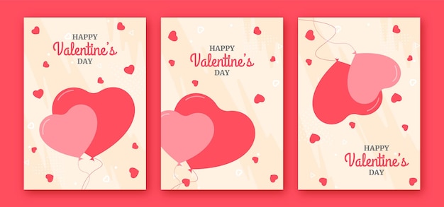 Happy Valentines Day Flyer Set